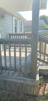 before deck pressure washing cleaning