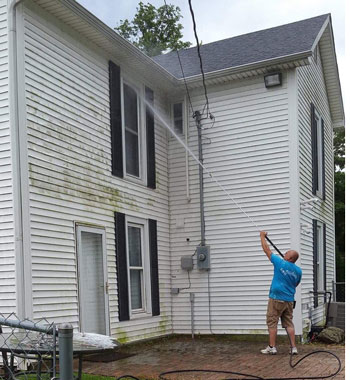 residential home pressure washing