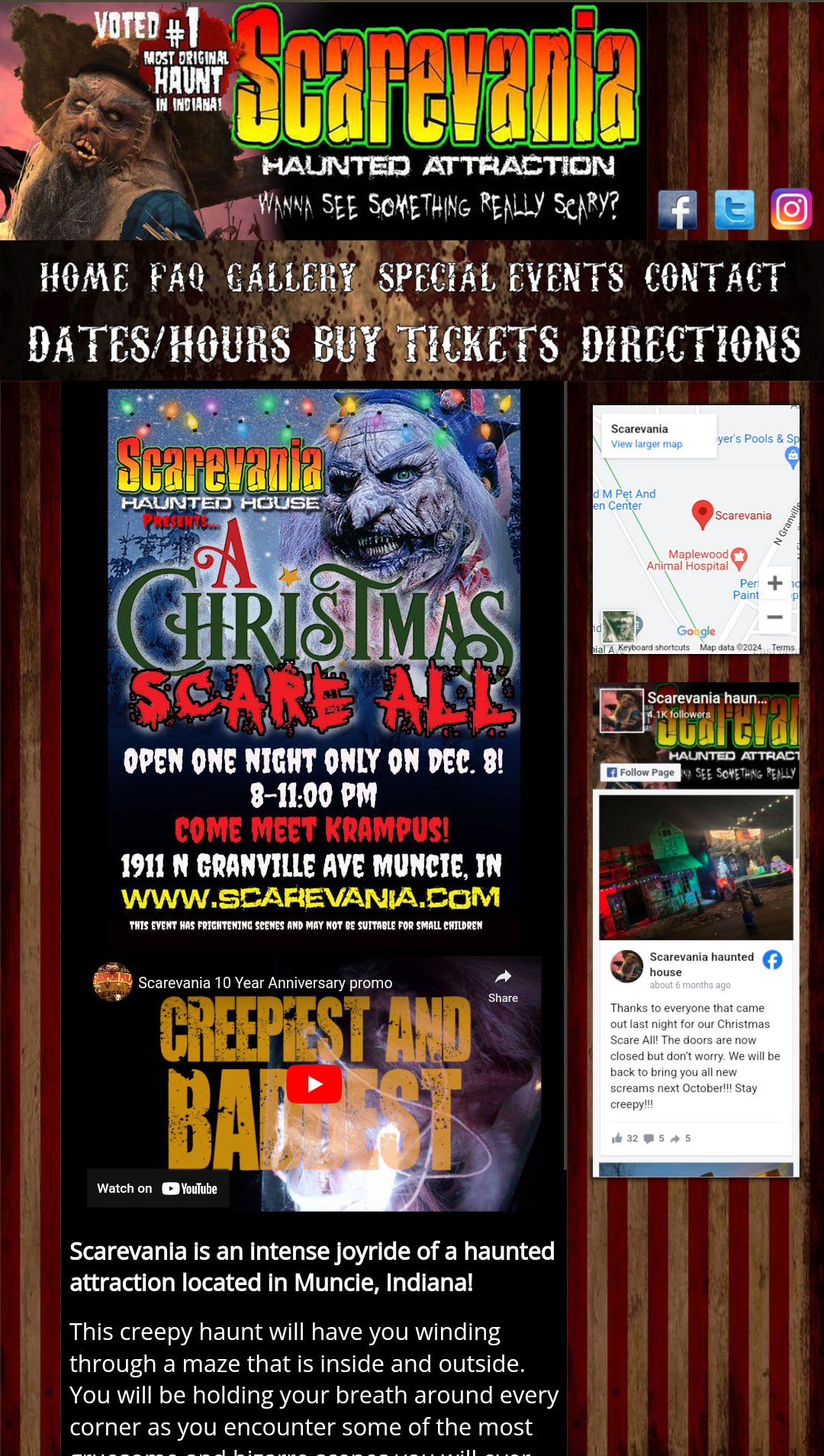 scarevania haunted house attraction indiana